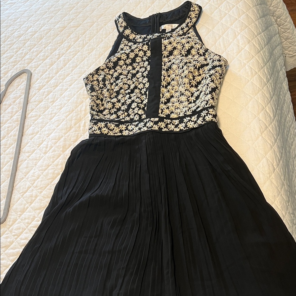 Black and White Floral Dress